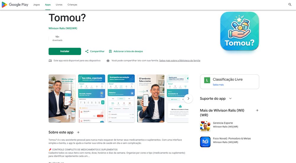 Tomou? - aplicativo mobile